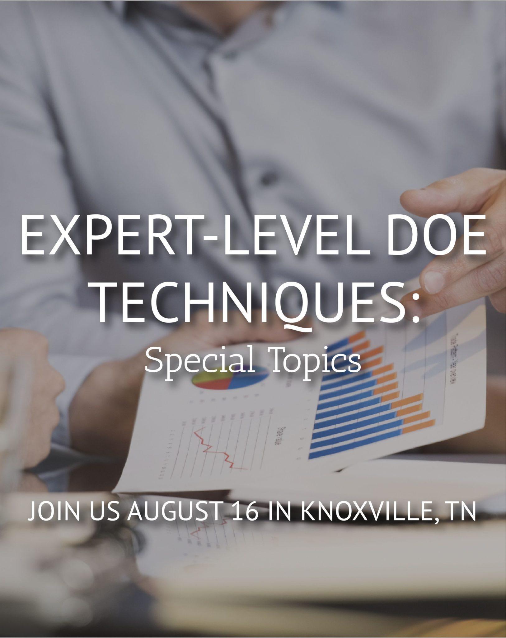 Advanced DOE for Lean Six Sigma Professionals